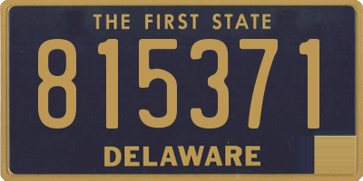 DE license plate 815371
