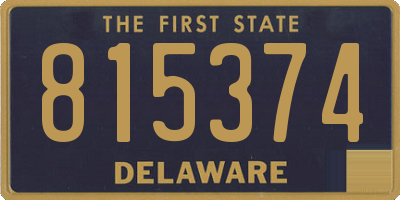 DE license plate 815374