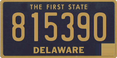 DE license plate 815390