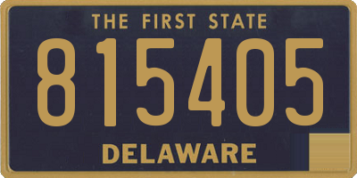 DE license plate 815405