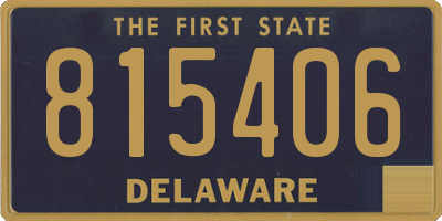 DE license plate 815406