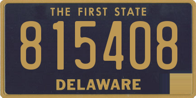 DE license plate 815408