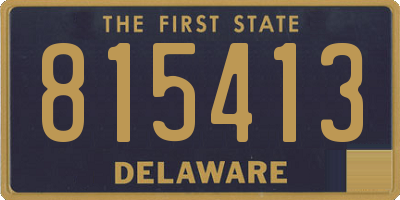 DE license plate 815413