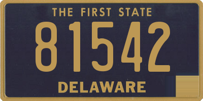 DE license plate 81542