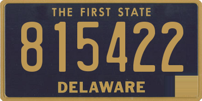 DE license plate 815422
