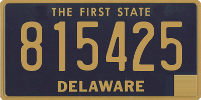 DE license plate 815425