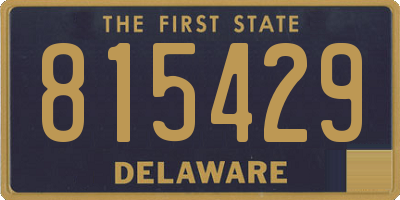 DE license plate 815429