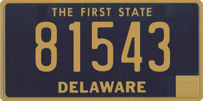 DE license plate 81543