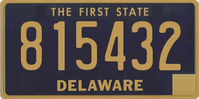DE license plate 815432