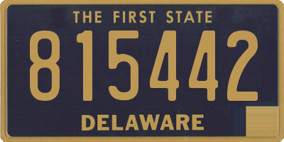 DE license plate 815442