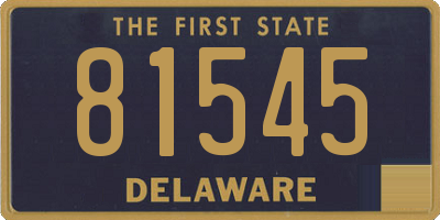 DE license plate 81545
