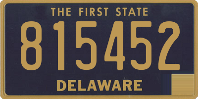 DE license plate 815452
