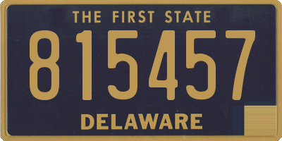 DE license plate 815457