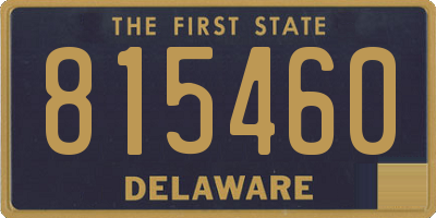 DE license plate 815460