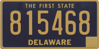 DE license plate 815468