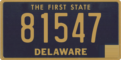 DE license plate 81547