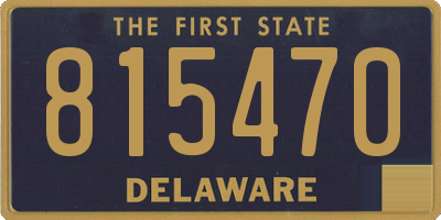 DE license plate 815470