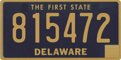 DE license plate 815472