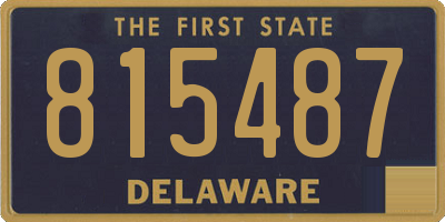 DE license plate 815487