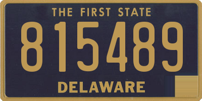 DE license plate 815489