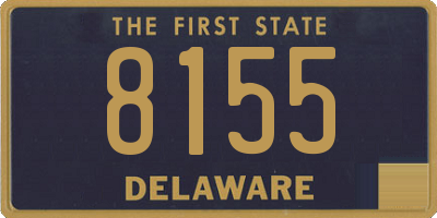 DE license plate 8155