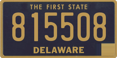 DE license plate 815508