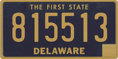 DE license plate 815513