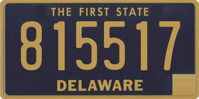 DE license plate 815517