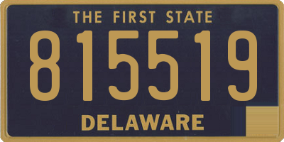 DE license plate 815519