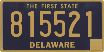 DE license plate 815521