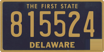 DE license plate 815524