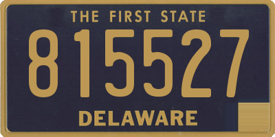 DE license plate 815527