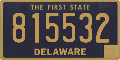 DE license plate 815532