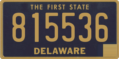 DE license plate 815536