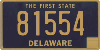 DE license plate 81554