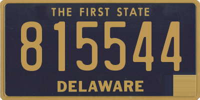 DE license plate 815544