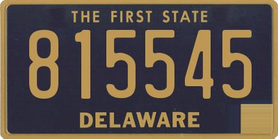 DE license plate 815545