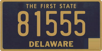 DE license plate 81555