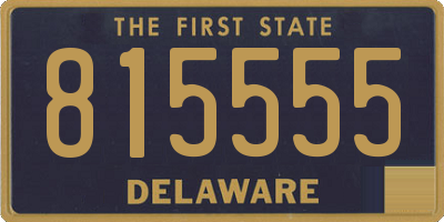 DE license plate 815555