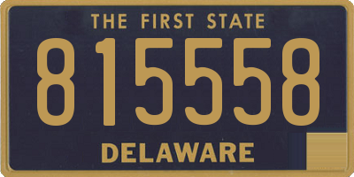 DE license plate 815558