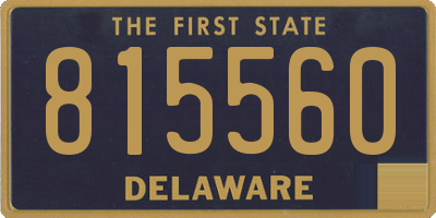 DE license plate 815560