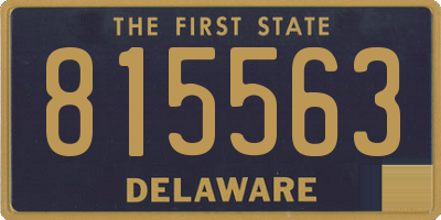 DE license plate 815563