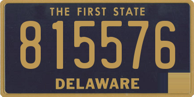 DE license plate 815576