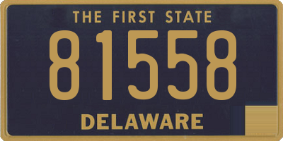 DE license plate 81558