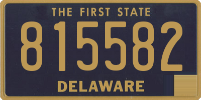 DE license plate 815582