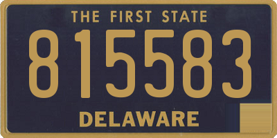 DE license plate 815583
