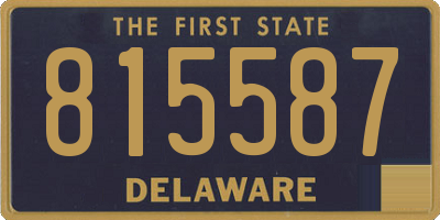 DE license plate 815587