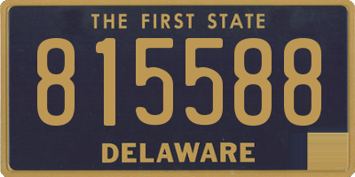 DE license plate 815588