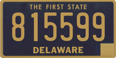 DE license plate 815599