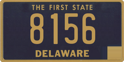 DE license plate 8156